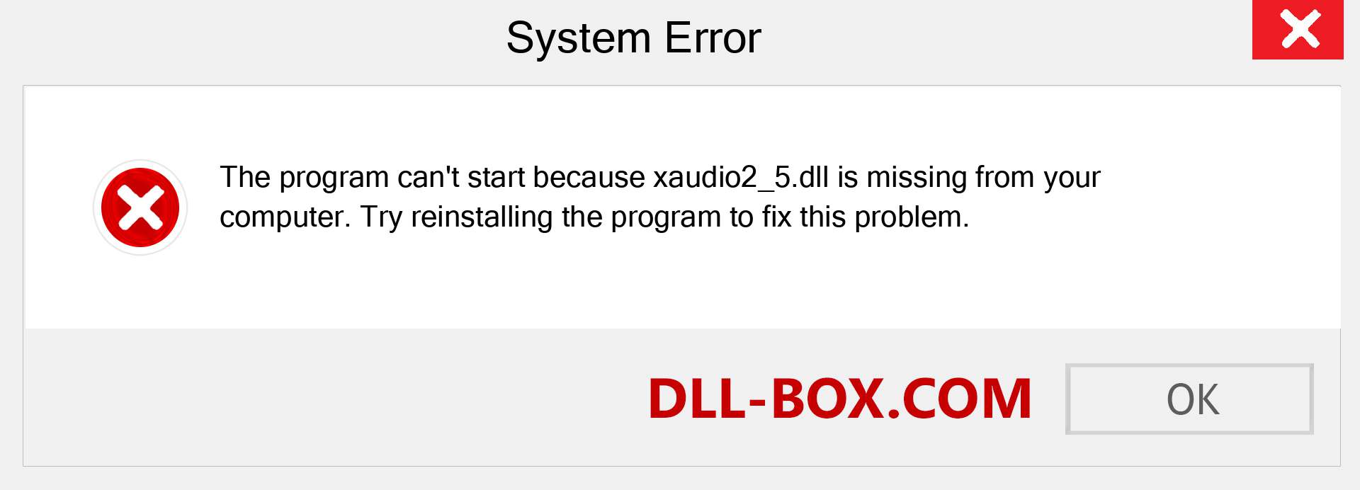  xaudio2_5.dll file is missing?. Download for Windows 7, 8, 10 - Fix  xaudio2_5 dll Missing Error on Windows, photos, images